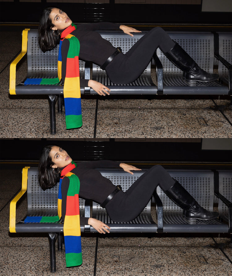 JQSCARF34 - Color Block Scarf