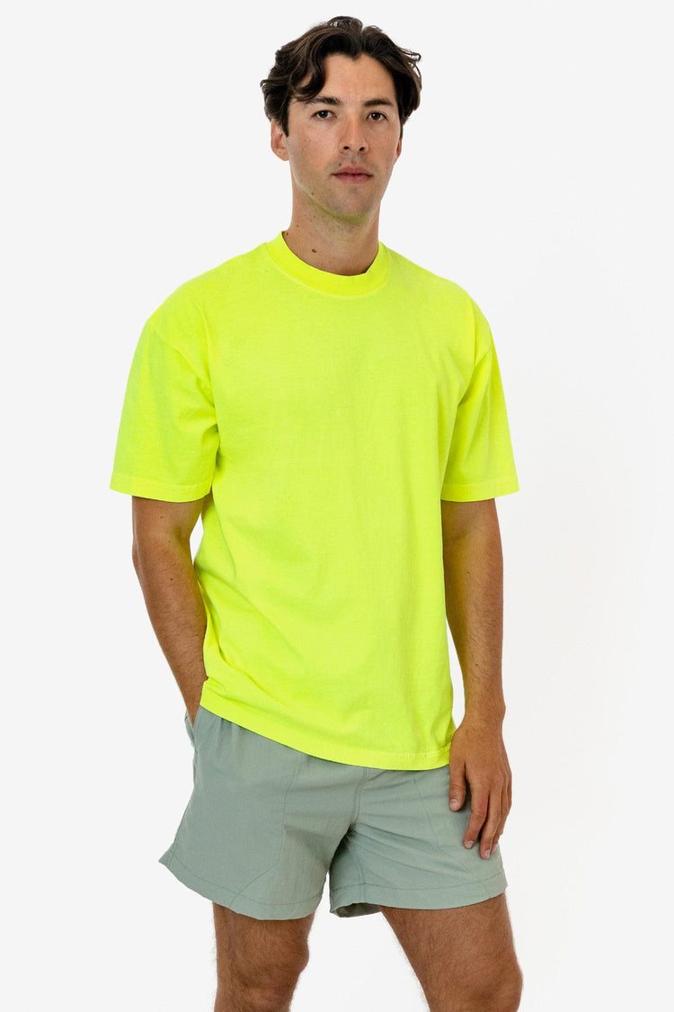 The 1801 - 6.5oz Garment Dye Crew Neck T-Shirt (Neon)
