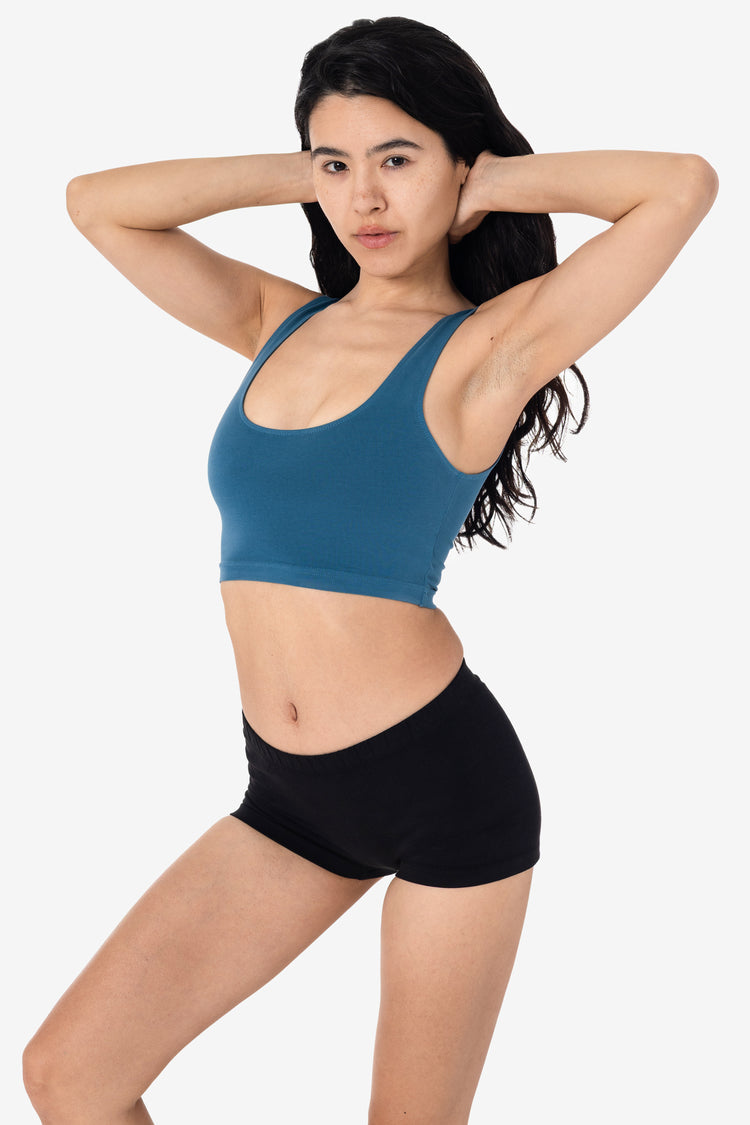 8383GD - Garment Dye Cotton Spandex Crop Tank