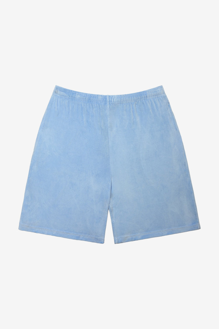 VLR442GD - Garment Dye Velour Mid-Length Wide Short