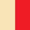 creme/red