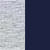 heather grey/navy