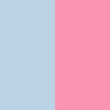 light blue/neon pink