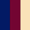 navy/burgundy/creme