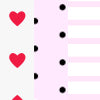 pink/red hearts