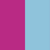 raspberry/light blue