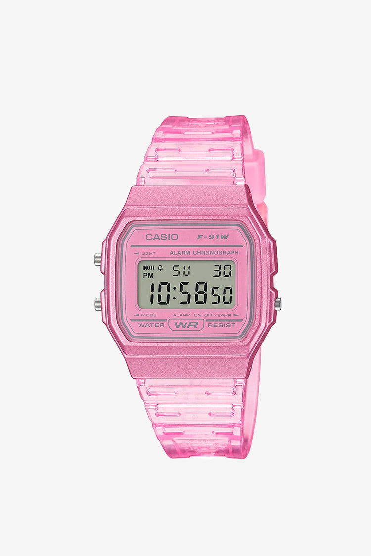 WCHD7CF - Casio Unisex Digital Clear Jelly Strap Watch