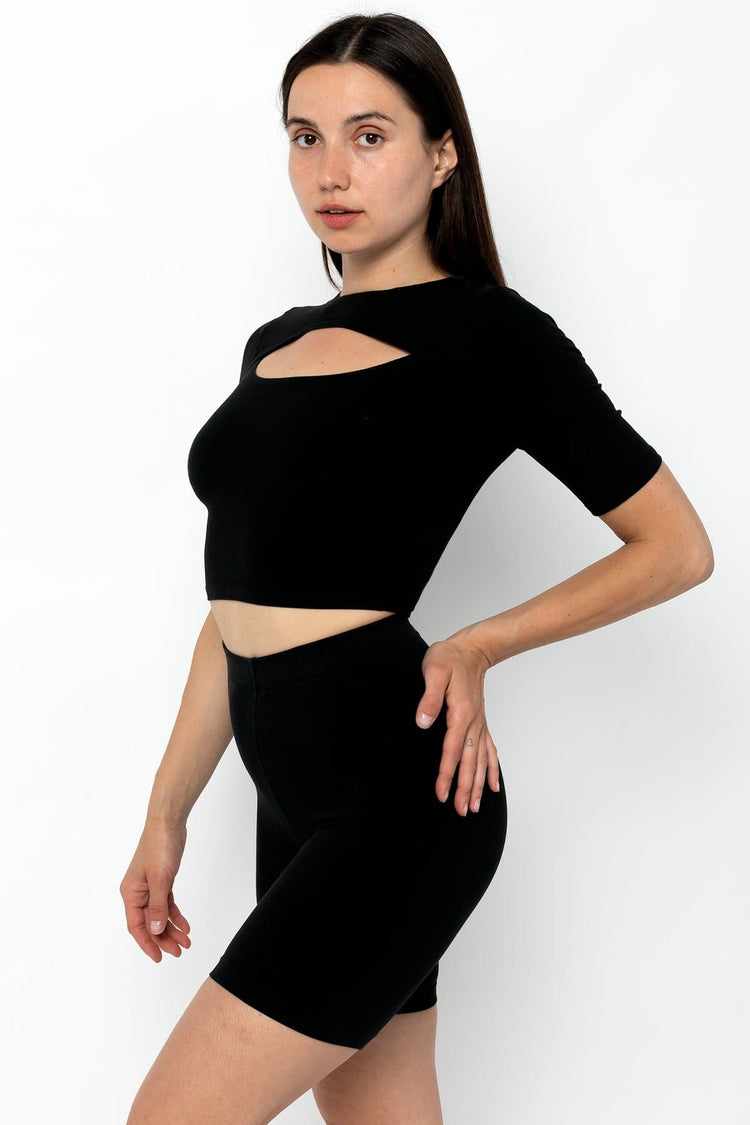 83071GD - Cut Out Crop Top