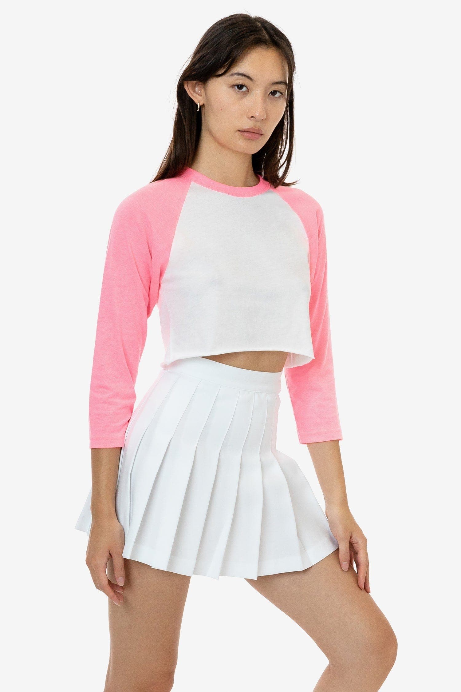 White/Neon Heather Pink