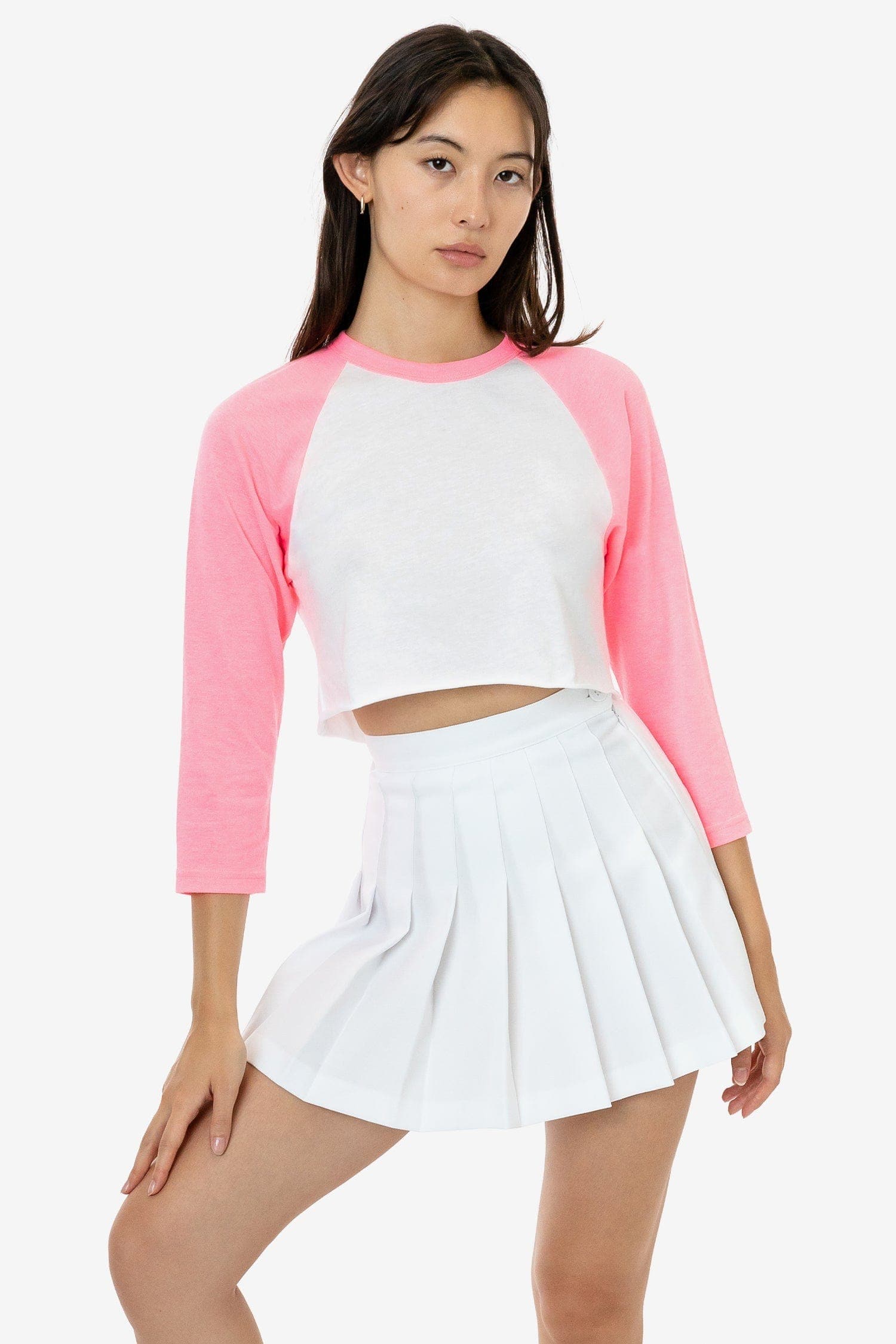 White/Neon Heather Pink