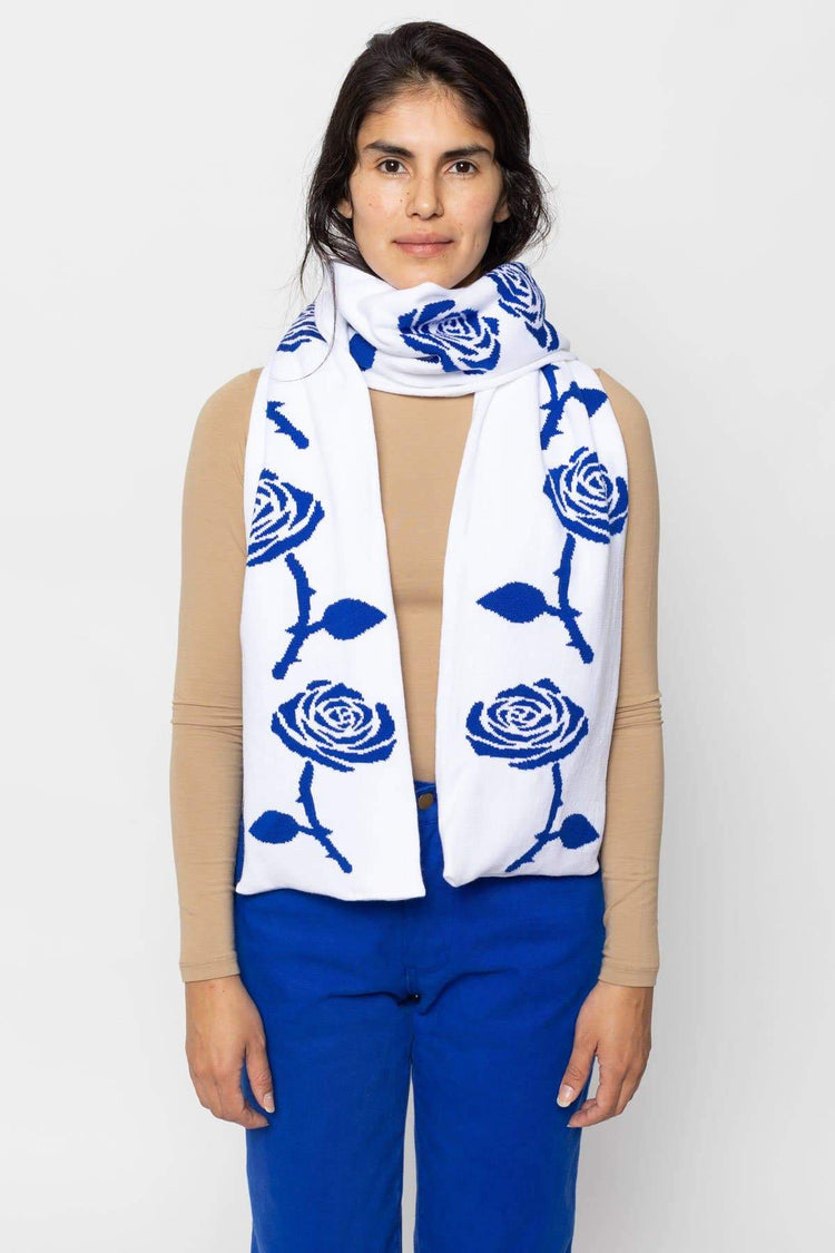 JQSCARF05 - Rose Jacquard Scarf
