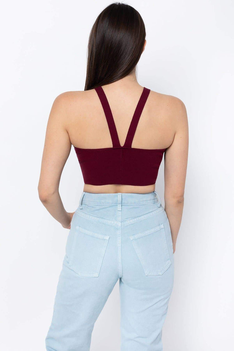 RFK53 - V Strap Knit Top