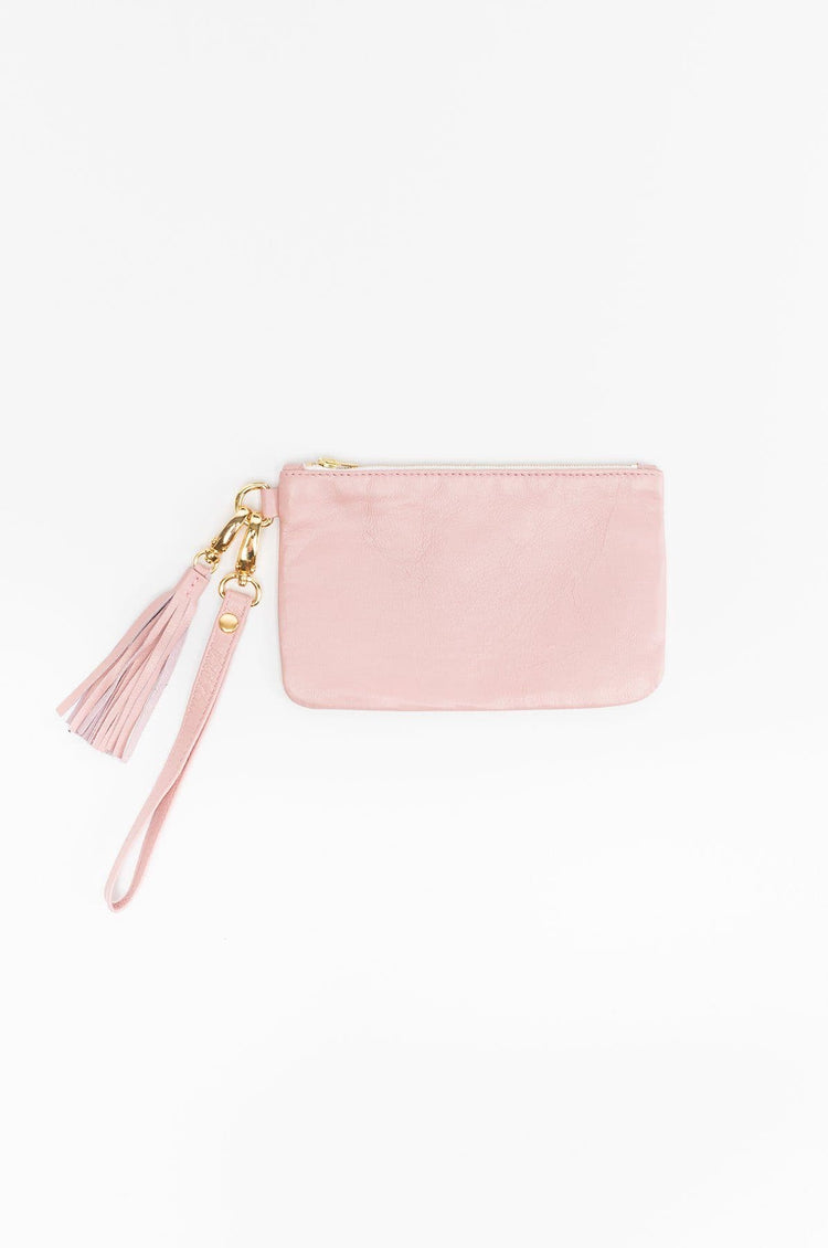 RLH3407 - The Leather Wristlet Zip Pouch