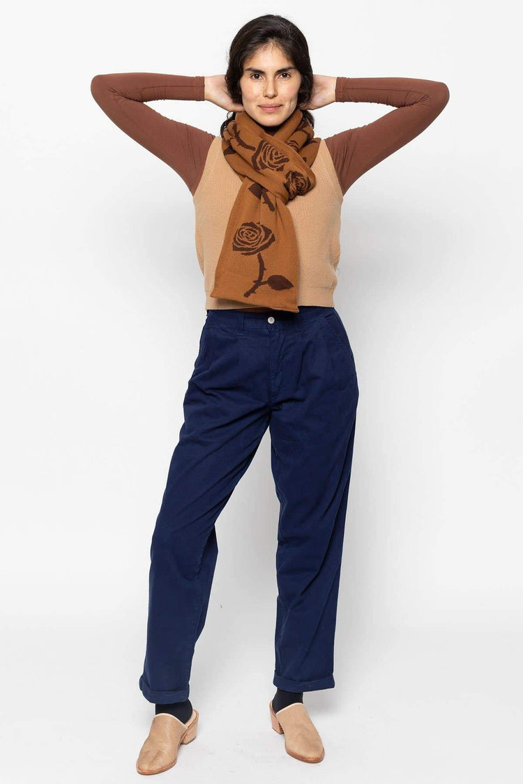 JQSCARF05 - Rose Jacquard Scarf