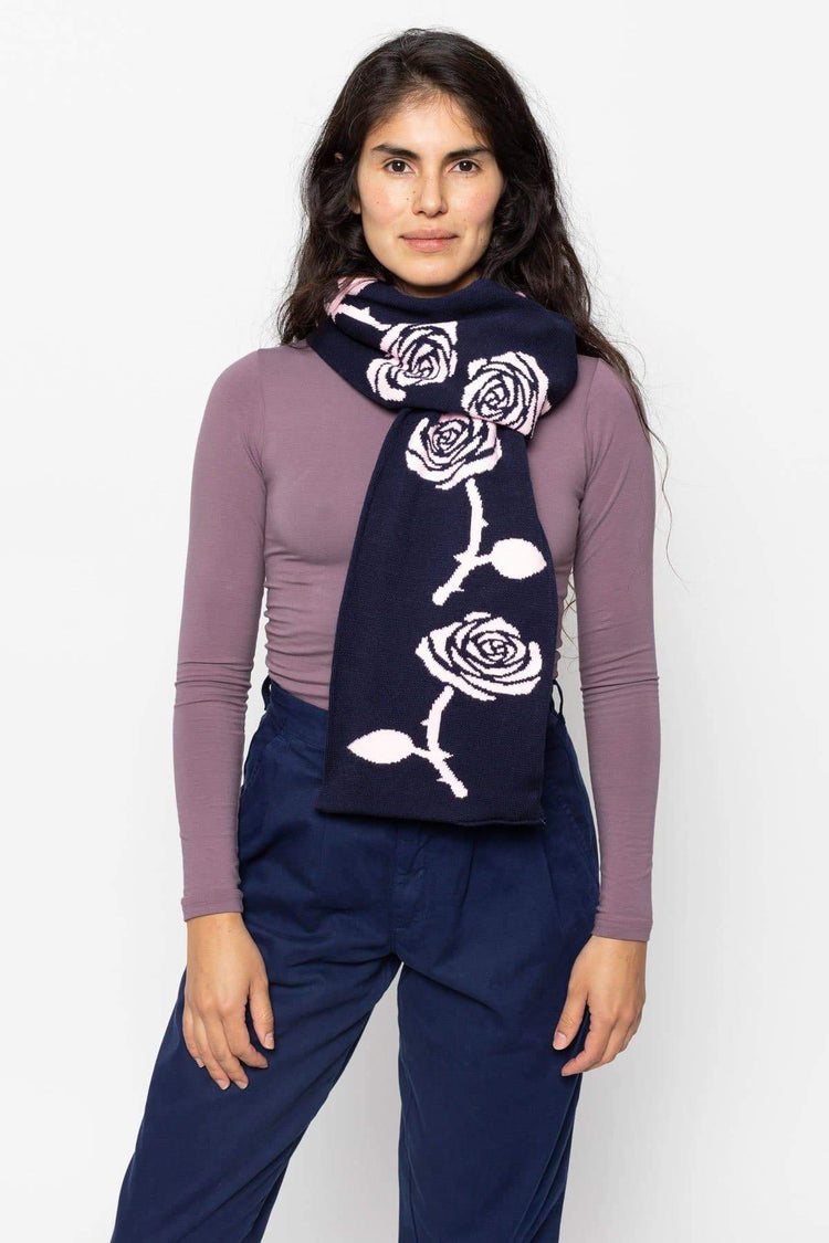 JQSCARF05 - Rose Jacquard Scarf