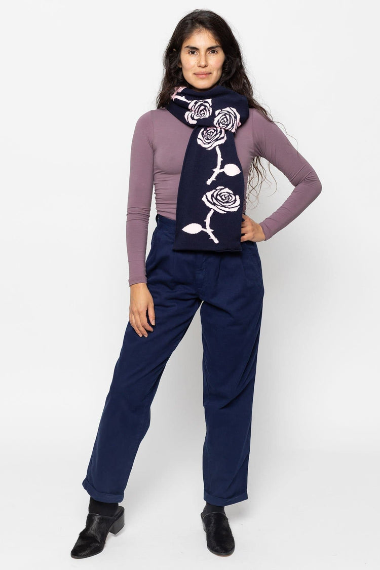 JQSCARF05 - Rose Jacquard Scarf