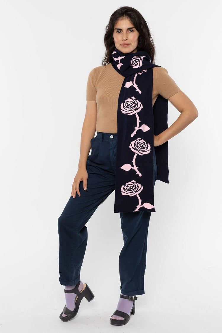 JQSCARF05 - Rose Jacquard Scarf