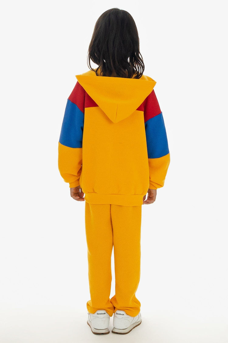 F1097CB - Kids Flex Fleece Color Block Zip Hoodie