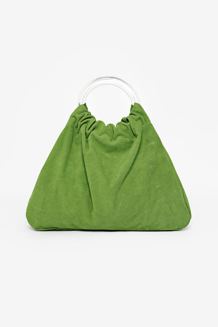 RLH3480 - Suede Acrylic Ring Bag