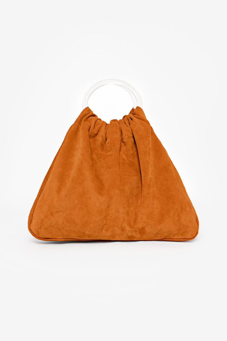 RLH3480 - Suede Acrylic Ring Bag
