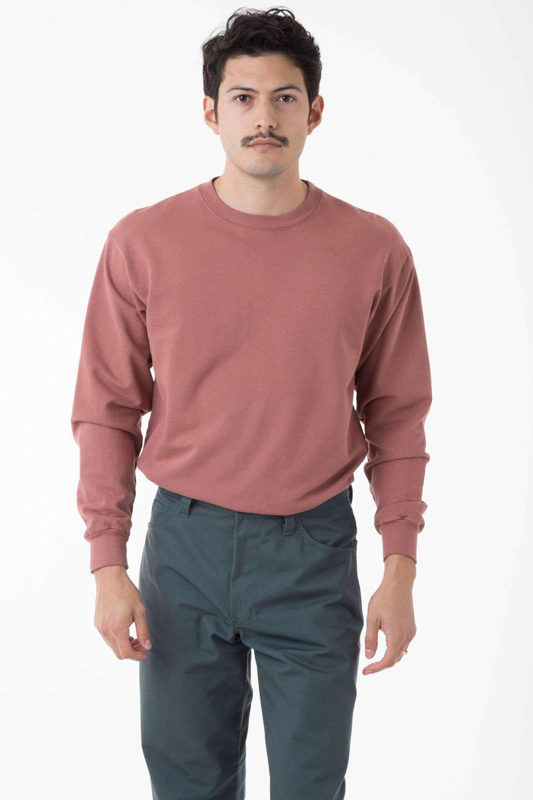 MWT07GD - Long Sleeve Garment Dye French Terry Pullover