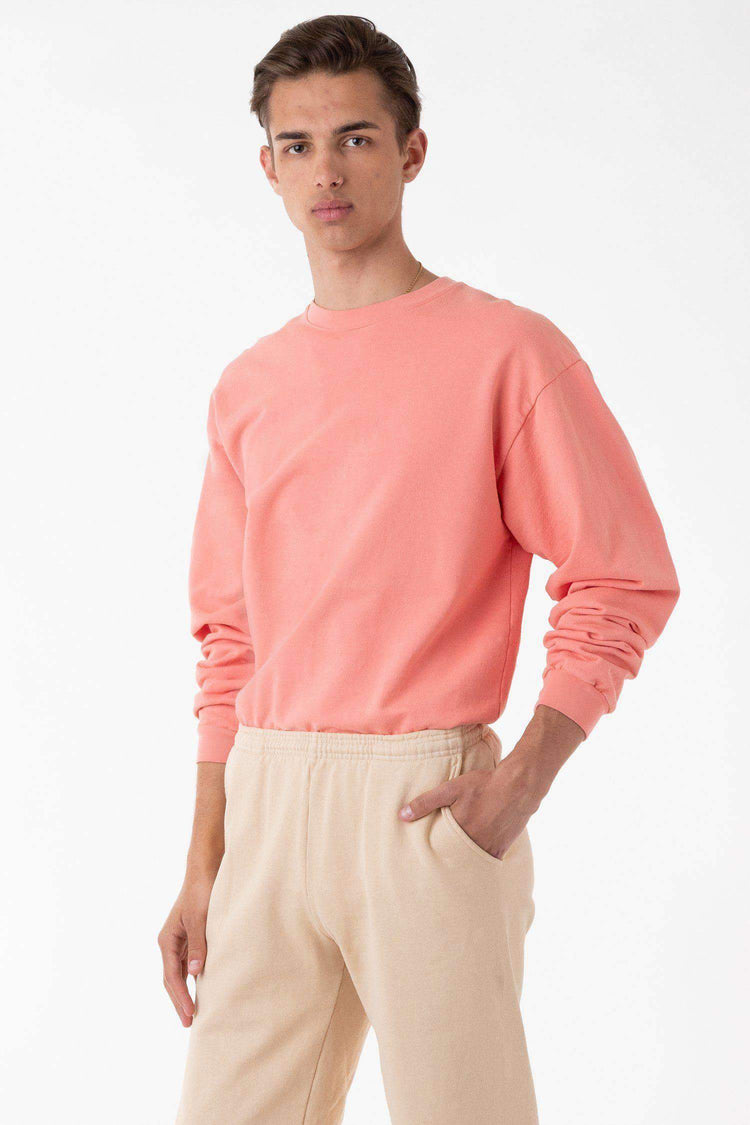 MWT07GD - Long Sleeve Garment Dye French Terry Pullover
